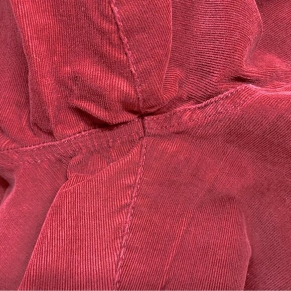 Anthropologie Pilcro Mid Rise Red Corduroy Skinny Pants 32 - Picture 9 of 16